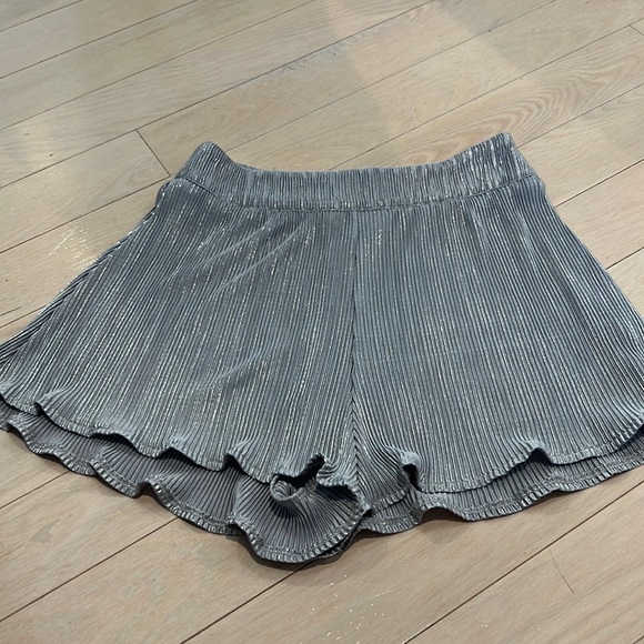 Silver Sparkle Shorts - Picture 1 of 5